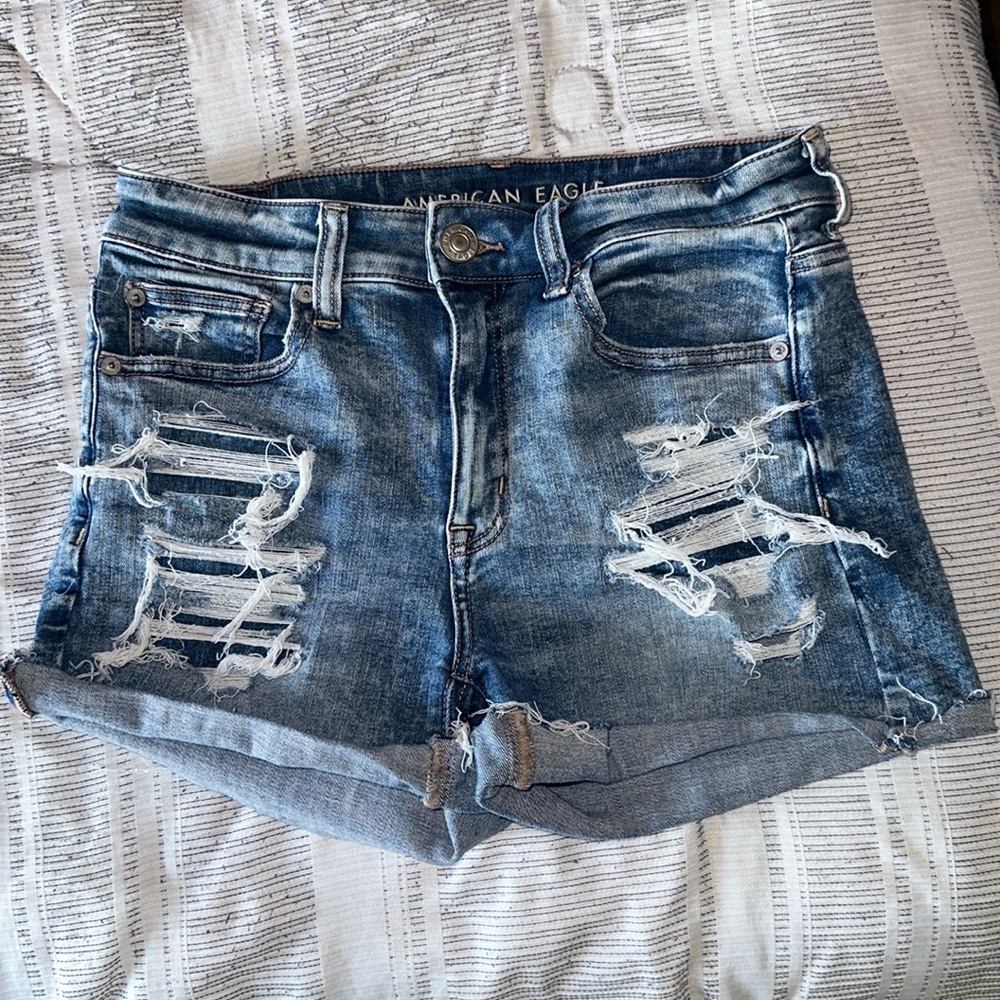 Blue Jean shorts from American Eagle